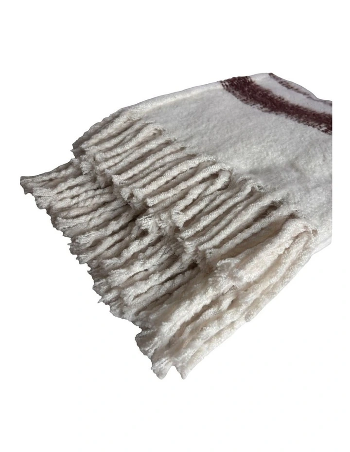 Marai Woven Throw in Chocolate Multi image 3