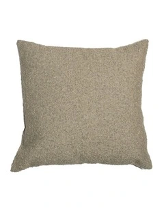 Brooklyn Feather Filled Boucle Cushion in Khaki