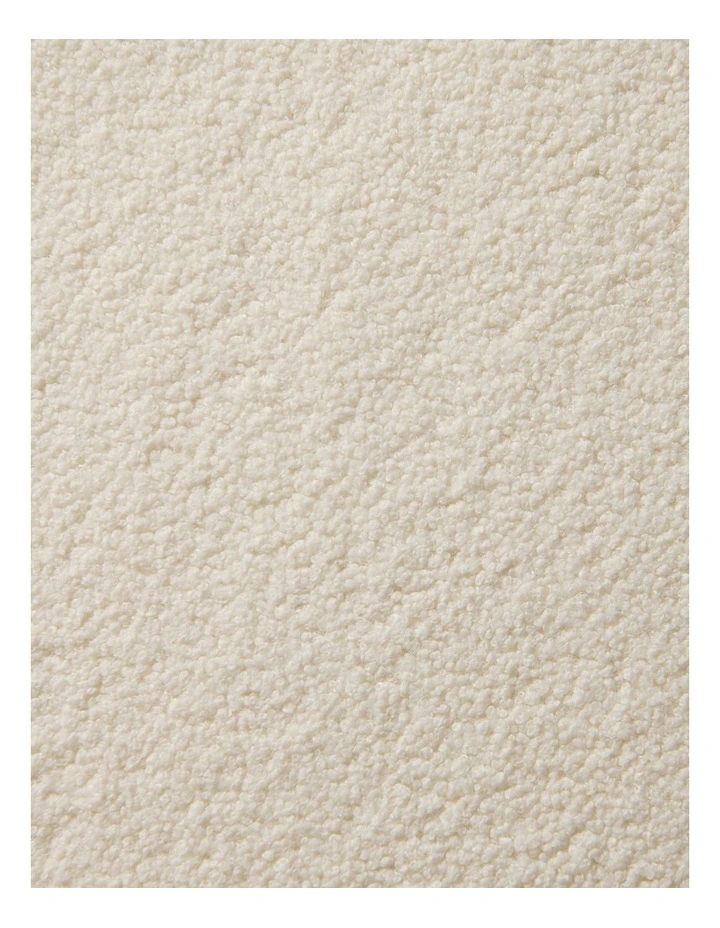 Otis Teddy Fleece Double-Sided Throw 130x160cm in Snow image 4
