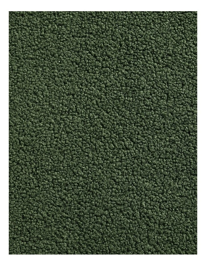 Otis Teddy Fleece Double-Sided Throw 130x160cm in Moss Green image 4