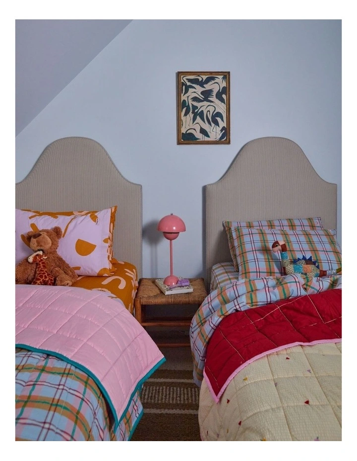 Forget Me Not Embroidered Quilted Throw image 3
