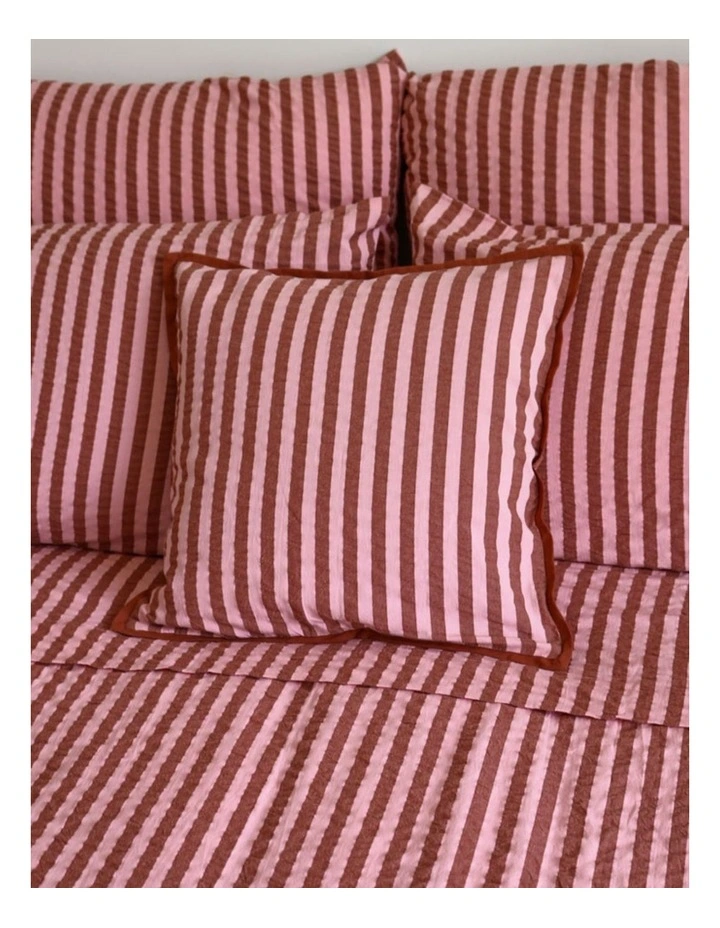 Sundae Seersucker Square Cushion Cover image 3