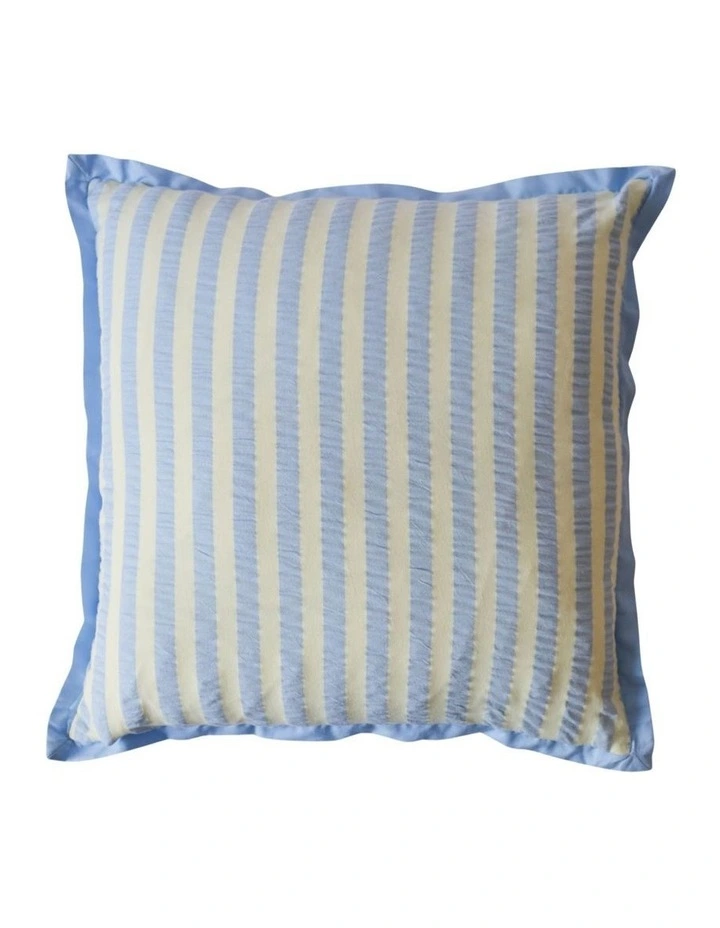 Butter Blue Seersucker Cushion Cover image 1