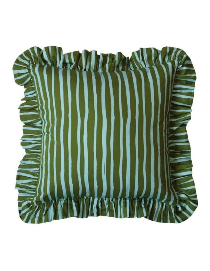 Strokes Ruffle Cushion Cover image 1