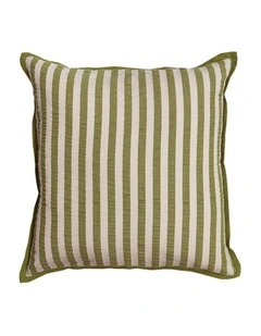Pistachio Seersucker Cushion Cover