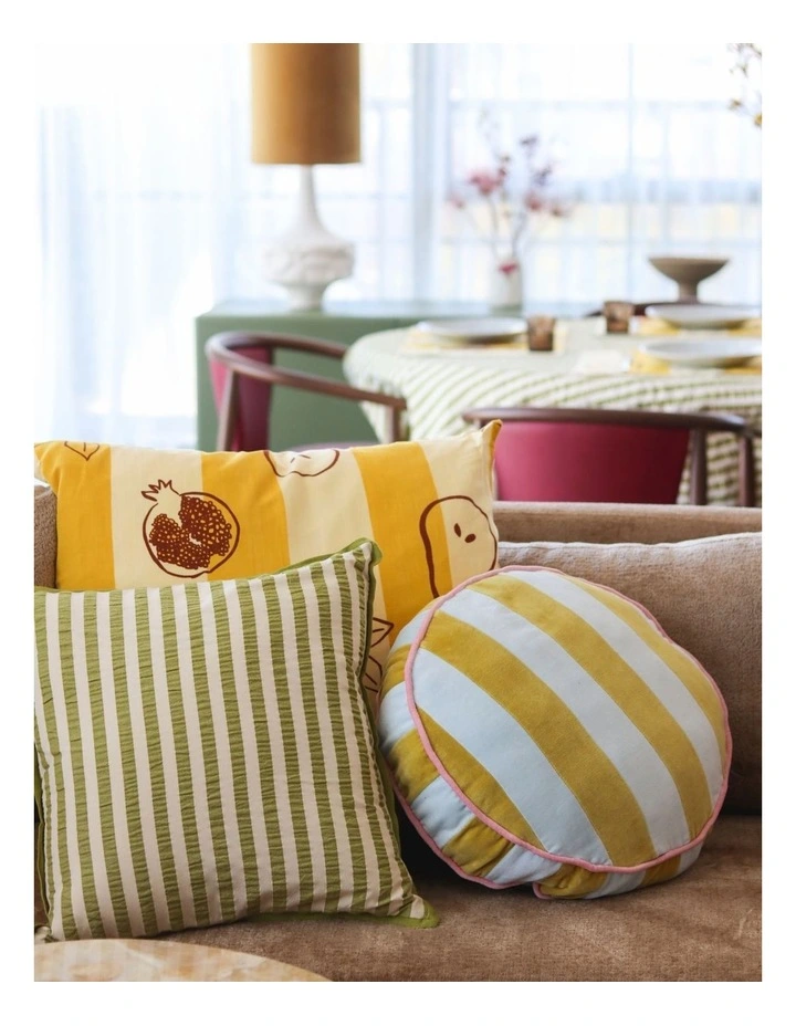 Pistachio Seersucker Cushion Cover image 2