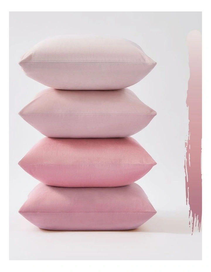 GIOIA CASA Velvet Cushion Covers in Mixed Pink 4 Pack image 2