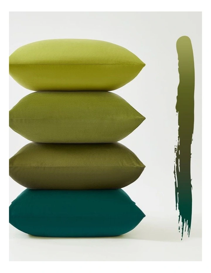 GIOIA CASA Velvet Cushion Covers in Mixed Green  4 Pack image 2