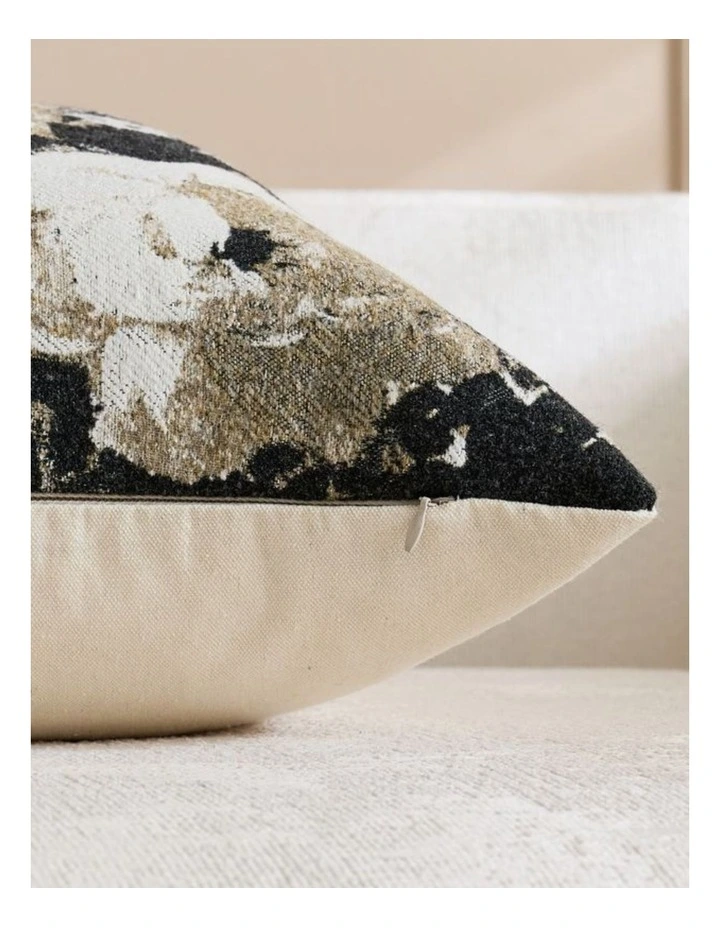 GIOIA CASA Vintage Floral Chenille Cushion Covers in Black 2 Pack image 4