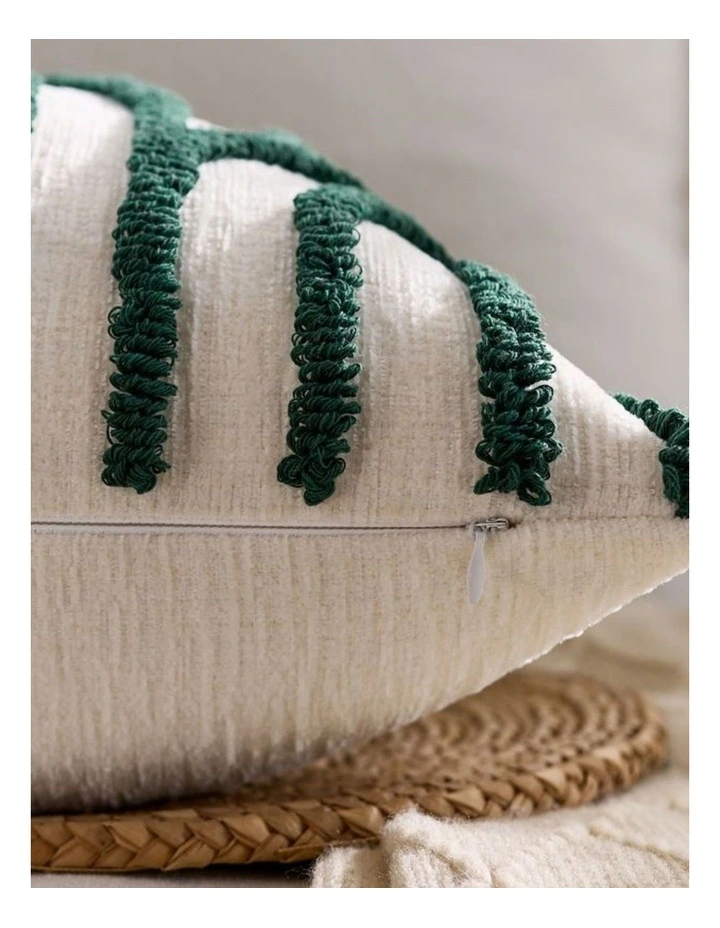 GIOIA CASA Tufted Arch Cushion Covers in Forest Green 2 Pack image 4