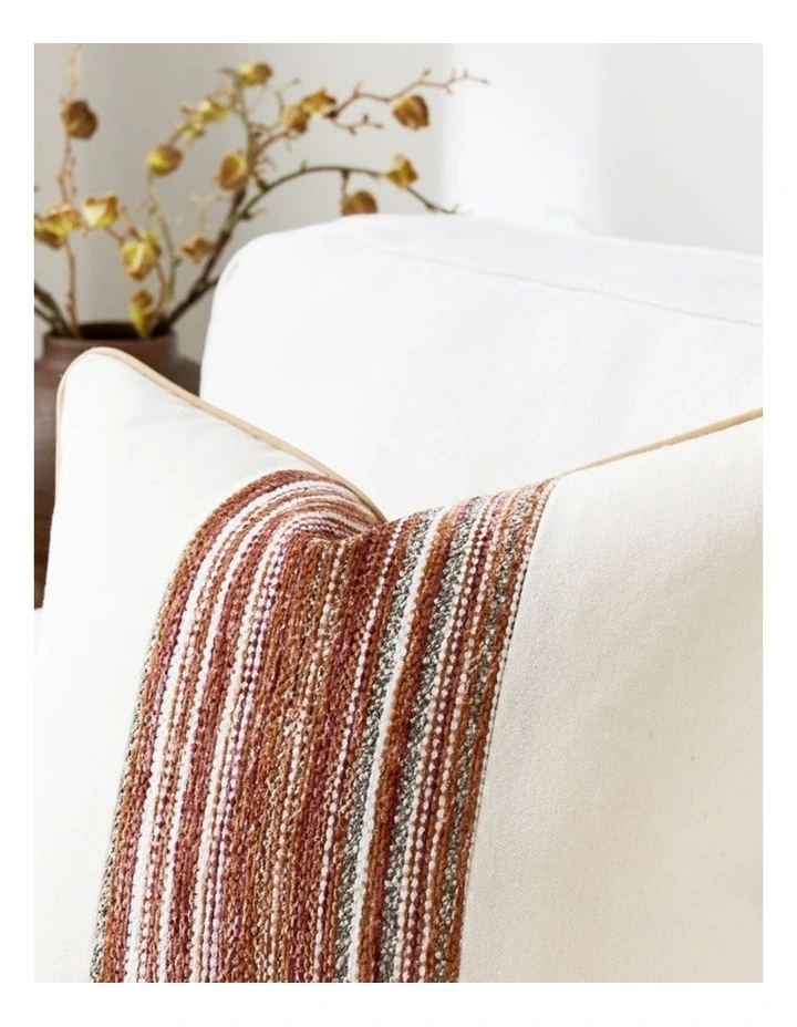 GIOIA CASA Wabi Stripe Cushion Covers in Terracotta 2 Pack image 3