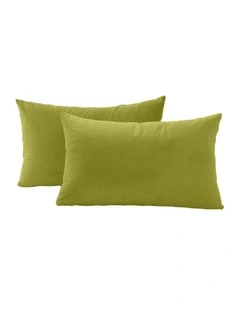 GIOIA CASA Velvet Cushion Covers in Green 2 Pack