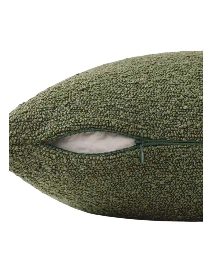 GIOIA CASA Boucl Cushion Covers in Olive Green 2 Pack image 3
