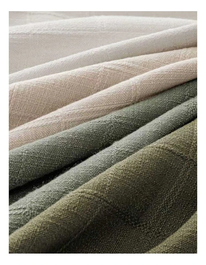 GIOIA CASA Linen Look Cushion Covers in Green Neutrals 4 Pack image 4