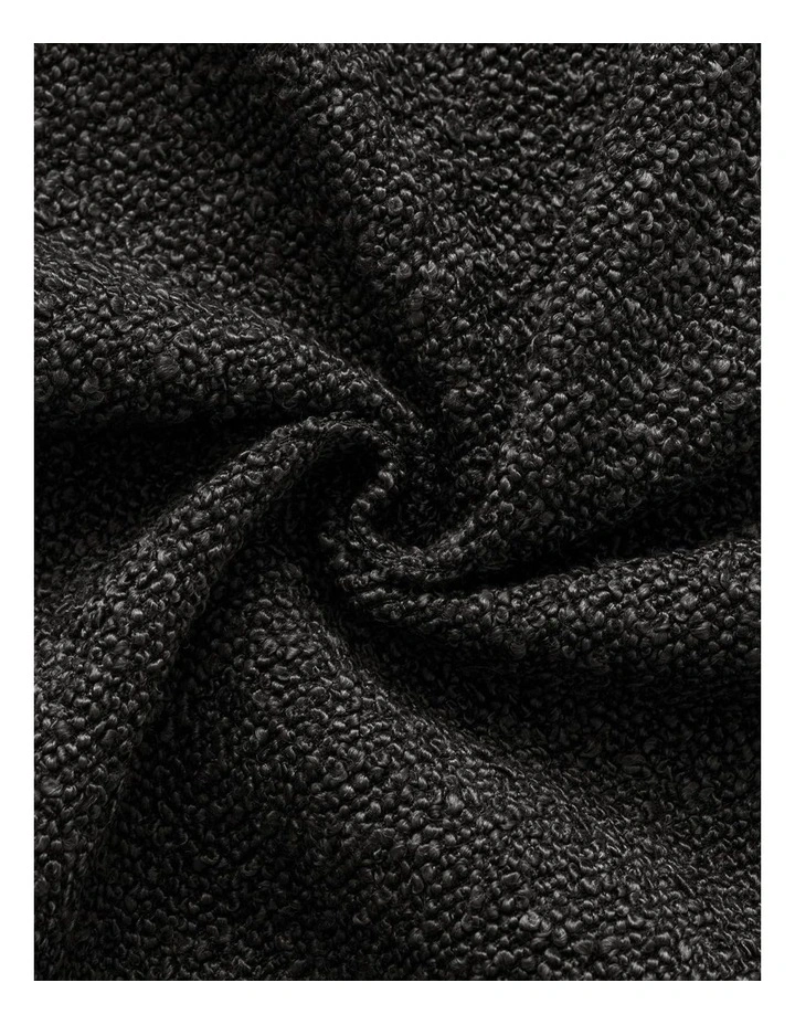 GIOIA CASA Boucl Cushion Covers in Black 2 Pack image 3