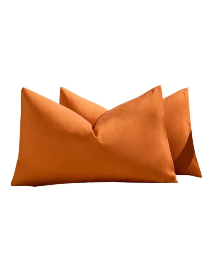 GIOIA CASA Outdoor Waterproof Cushion Covers in Orange 2 Pack image 1