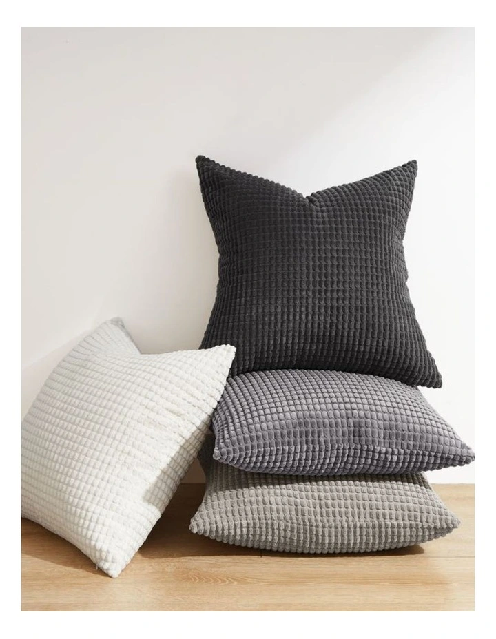 GIOIA CASA Corn Grain Cushion Covers in Grey 4 Pack image 2
