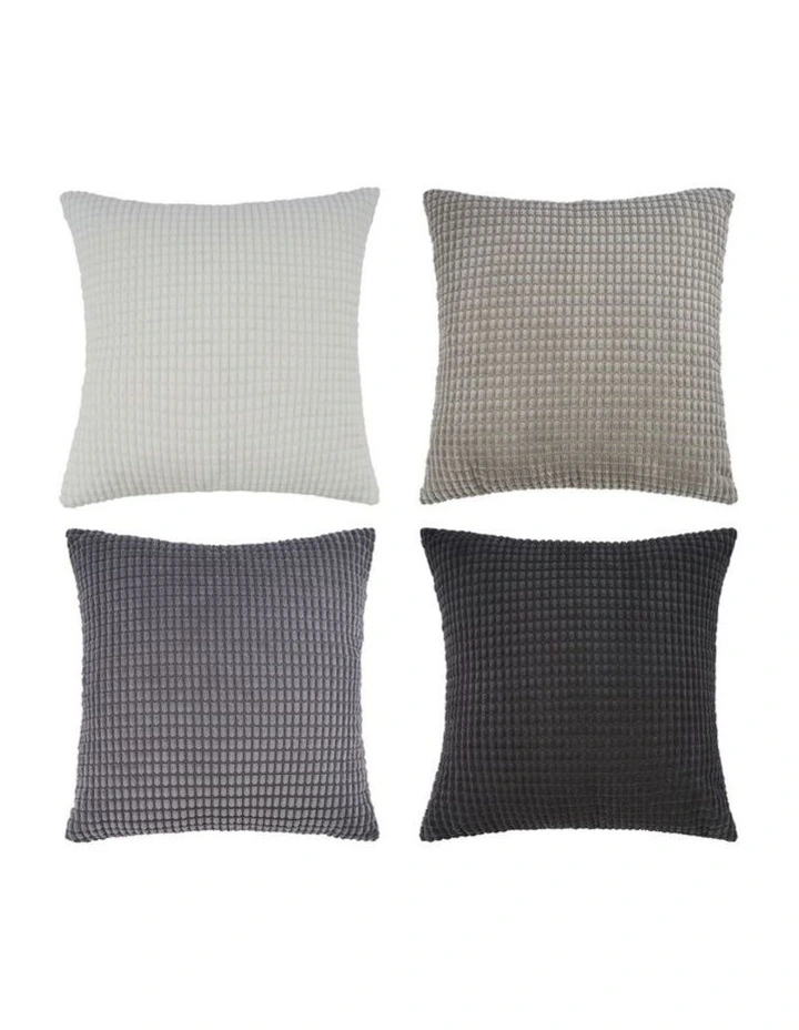 GIOIA CASA Corn Grain Cushion Covers in Grey 4 Pack image 6