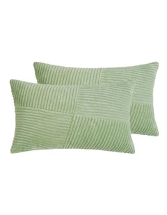 GIOIA CASA Windmill-Inspired Cushion Covers in Sage 2 Pack