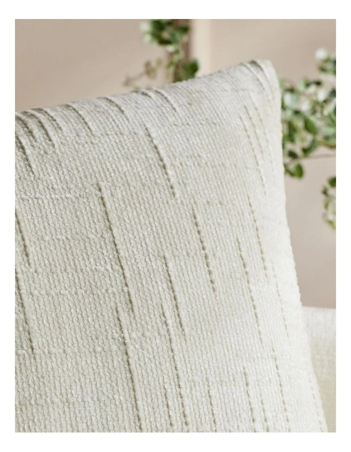 GIOIA CASA Chenille Textured Cushion Covers in Ivory 2 Pack image 3