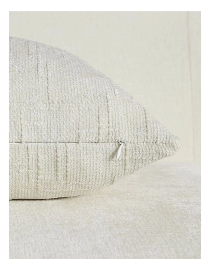 GIOIA CASA Chenille Textured Cushion Covers in Ivory 2 Pack image 4