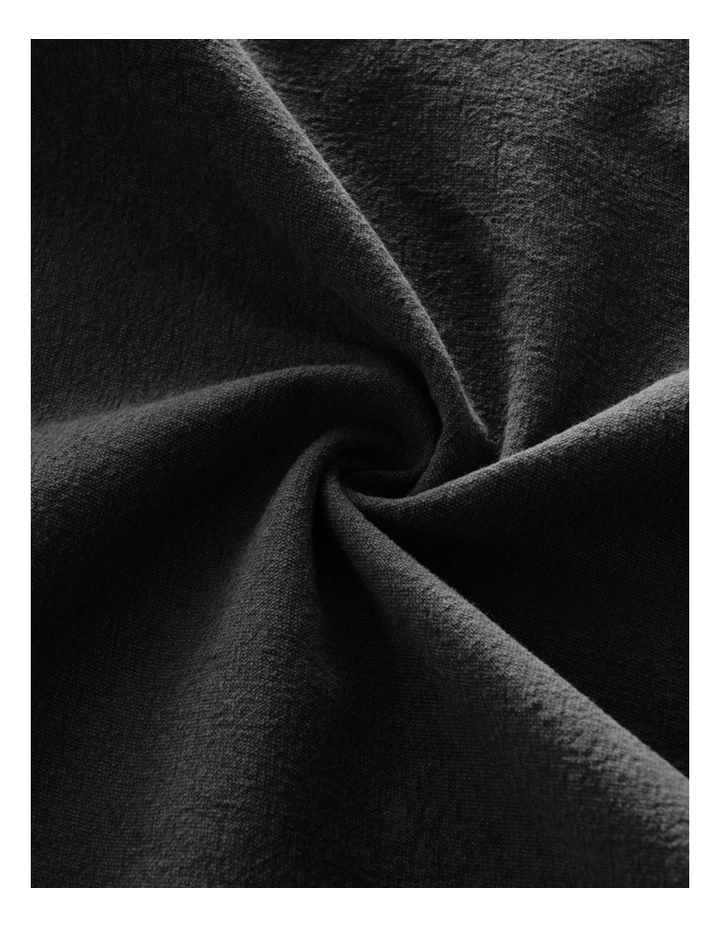 GIOIA CASA Linen-Cotton Cushion Covers in Black 2 Pack image 5