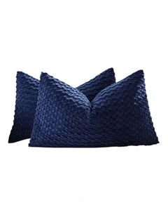 GIOIA CASA Bubble Corn Cushion Covers in Navy Blue 2 Pack