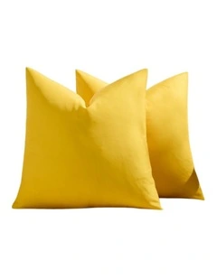 GIOIA CASA Outdoor Waterproof Cushion Covers in Yellow 2 Pack