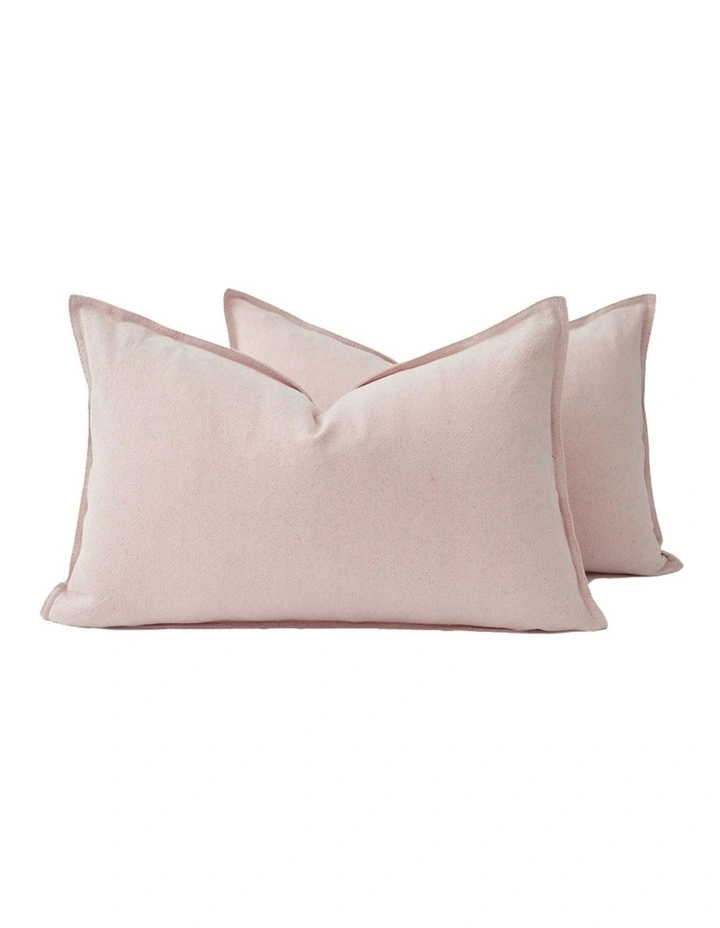 GIOIA CASA Linen-Cotton Cushion Covers in Pink 2 Pack image 1