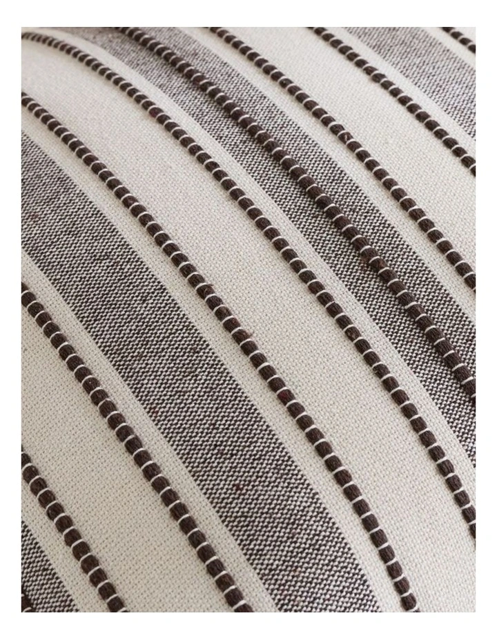 GIOIA CASA Heritage Linear Woven Cushion Covers in Brown 2 Pack image 3