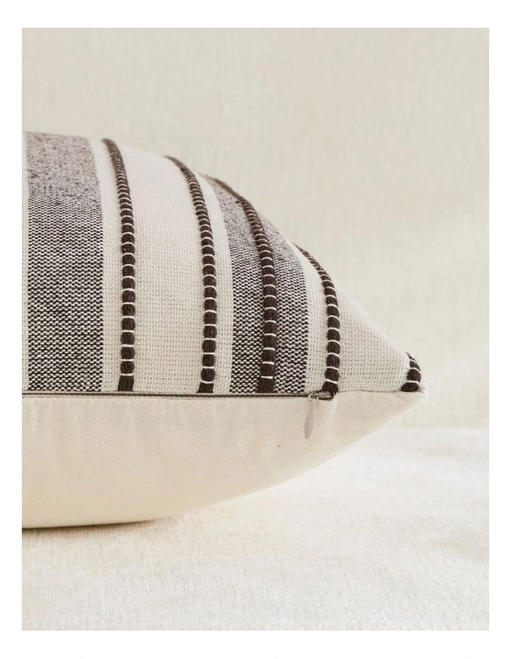 GIOIA CASA Heritage Linear Woven Cushion Covers in Brown 2 Pack image 4