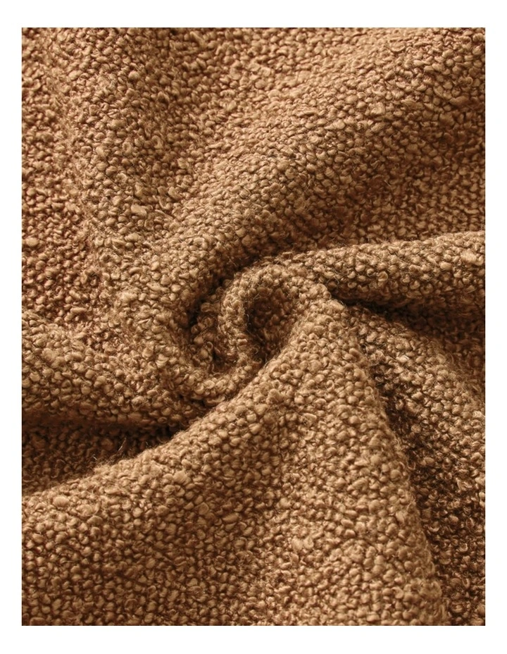 GIOIA CASA Boucl Cushion Covers in Caramel 2 Pack image 3