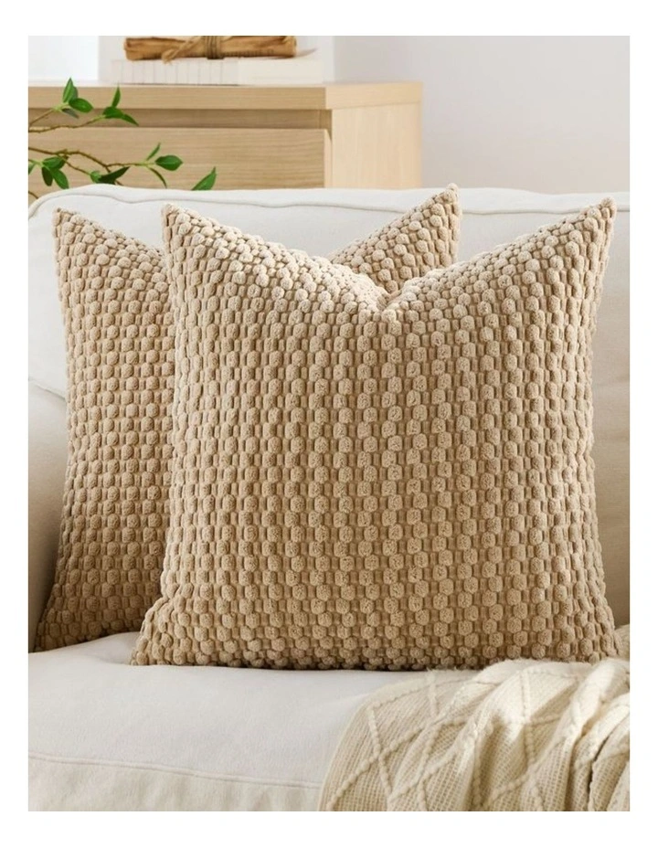 GIOIA CASA Bubble Corn Cushion Covers in Camel 2 Pack image 2