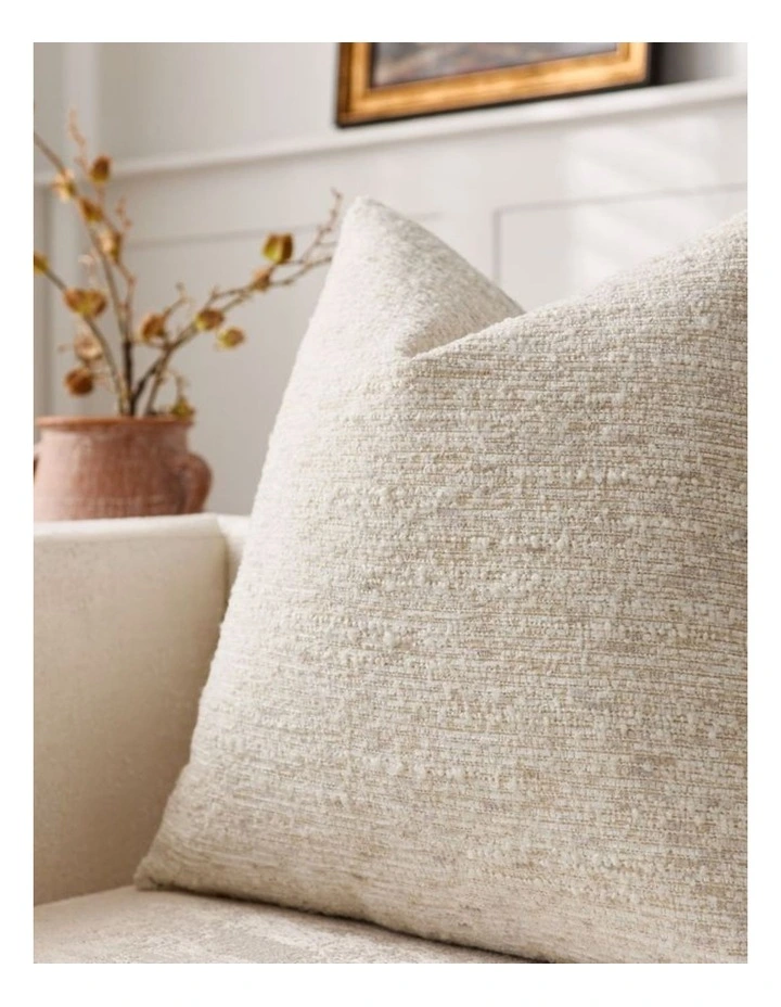 GIOIA CASA Speckled Boucl Cushion Covers in Oatmeal 2 Pack image 3