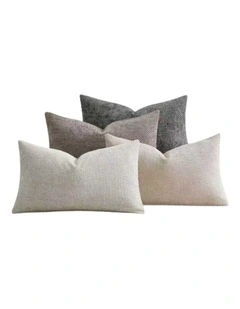 GIOIA CASA Chenille Grid Cushion Covers in Mix Grey 4 Pack