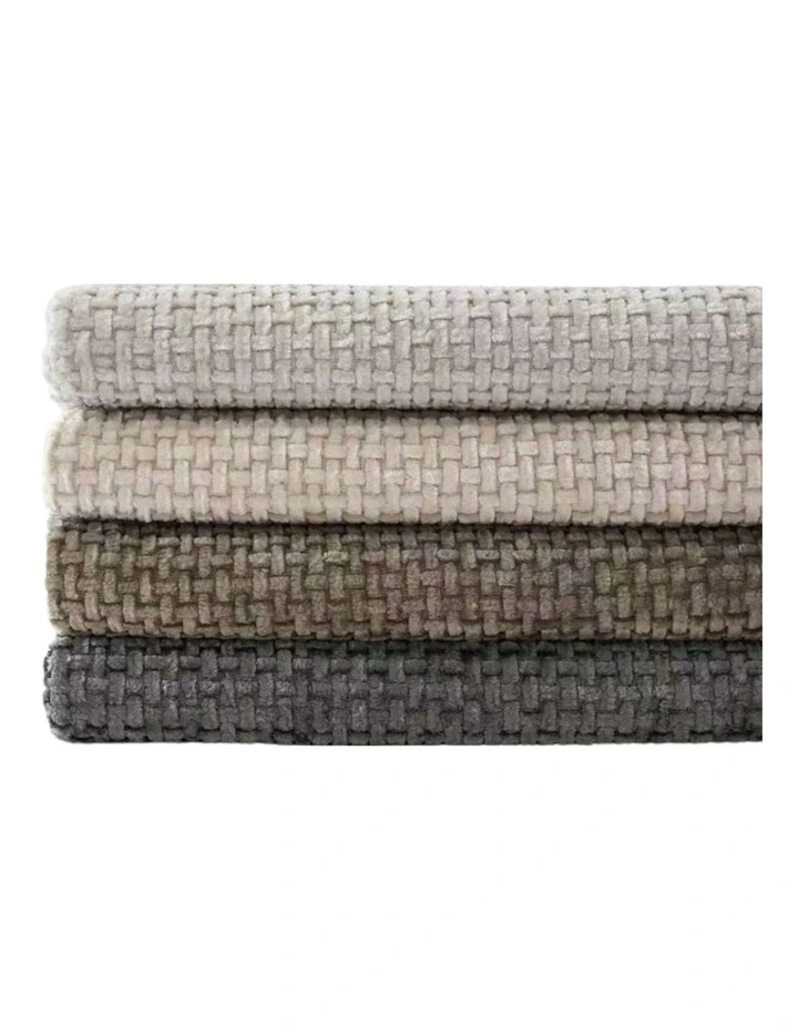 GIOIA CASA Chenille Grid Cushion Covers in Mix Grey 4 Pack image 3