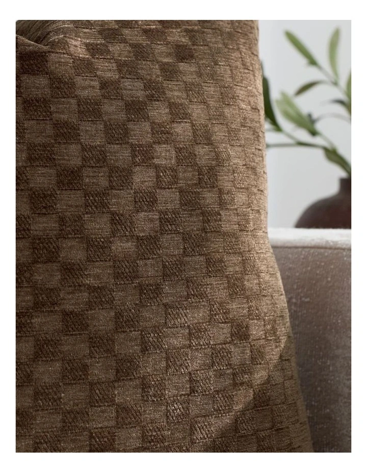 GIOIA CASA Chenille Waffle Cushion Covers in Brown 2 Pack image 3