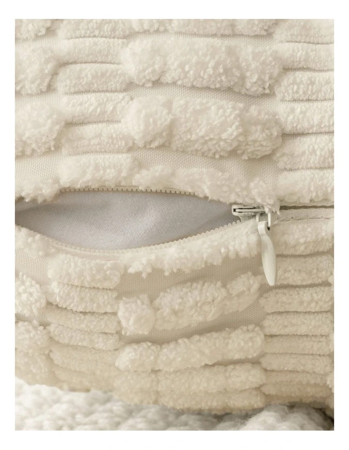 GIOIA CASA Boho Corduroy Cushion Covers in Cream 2 Pack image 3