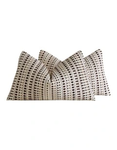 GIOIA CASA Bohemian Dot Woven Cushion Covers in Brown 2 Pack