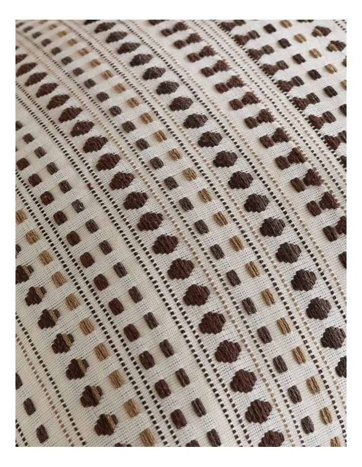 GIOIA CASA Bohemian Dot Woven Cushion Covers in Brown 2 Pack image 3
