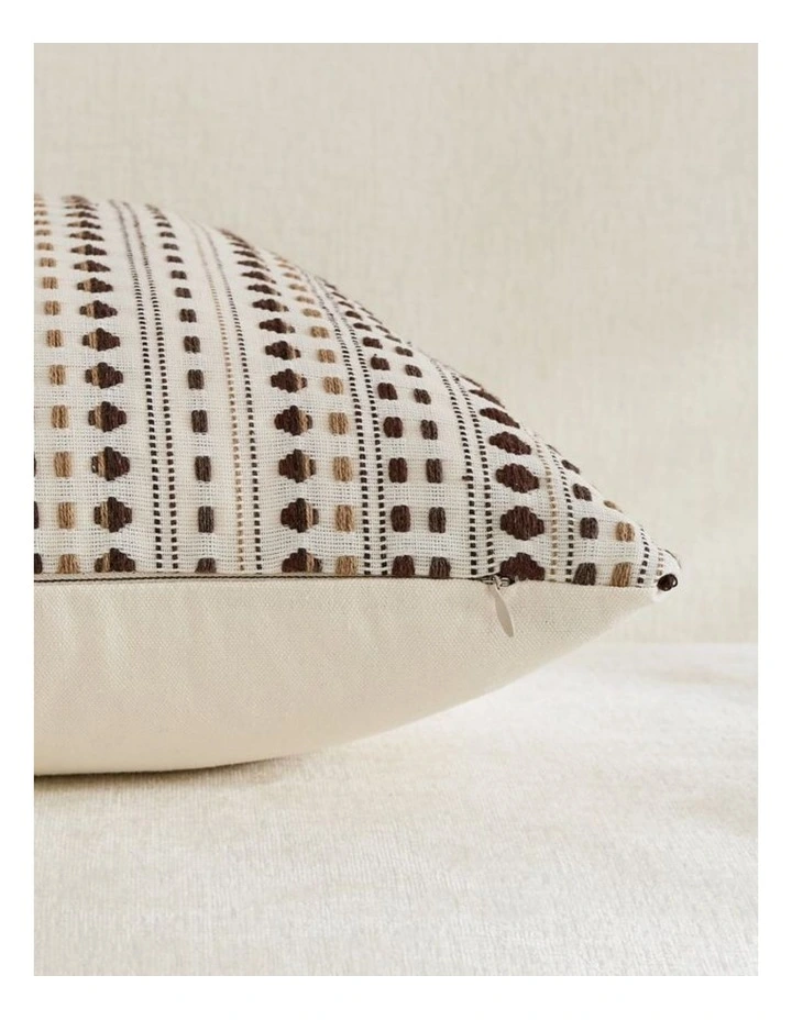 GIOIA CASA Bohemian Dot Woven Cushion Covers in Brown 2 Pack image 4