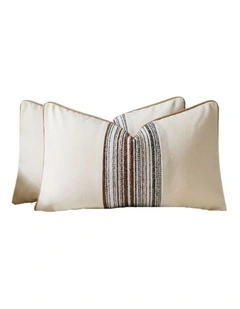 GIOIA CASA Wabi Stripe Cushion Covers in Multi-colour 2 Pack
