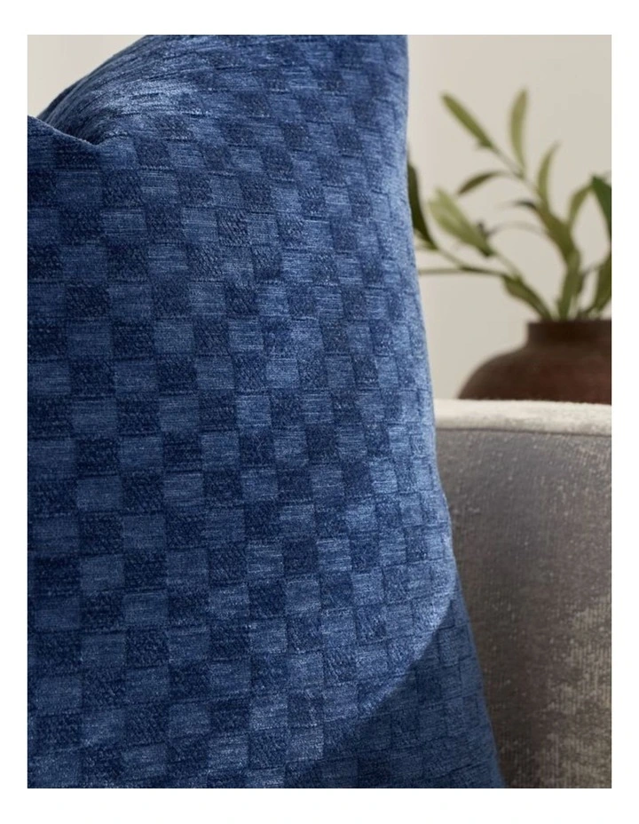 GIOIA CASA Chenille Waffle Cushion Covers in Navy Blue 2 Pack image 3