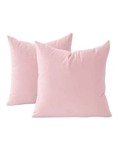 GIOIA CASA Velvet Cushion Covers in Pink 2 Pack