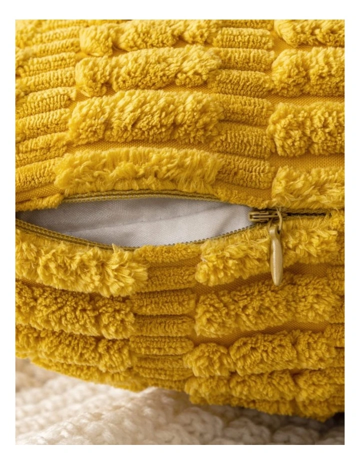 GIOIA CASA Boho Corduroy Cushion Covers in Mustard 2 Pack image 3