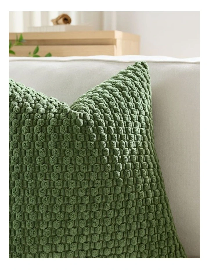 GIOIA CASA Bubble Corn Cushion Covers in Khaki Green 2 Pack image 3