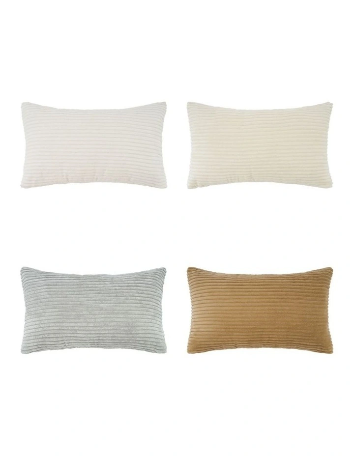 GIOIA CASA Corduroy Velvet Cushion Covers in Green Set of 4 image 4