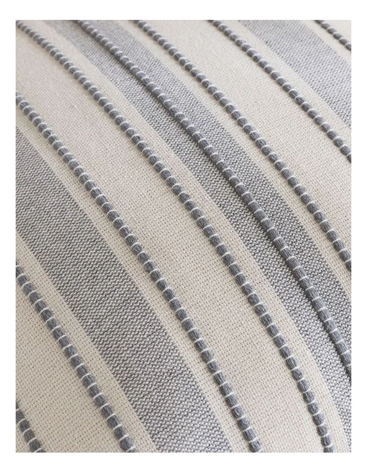 GIOIA CASA Heritage Linear Woven Cushion Covers in Light Grey 2 Pack image 4