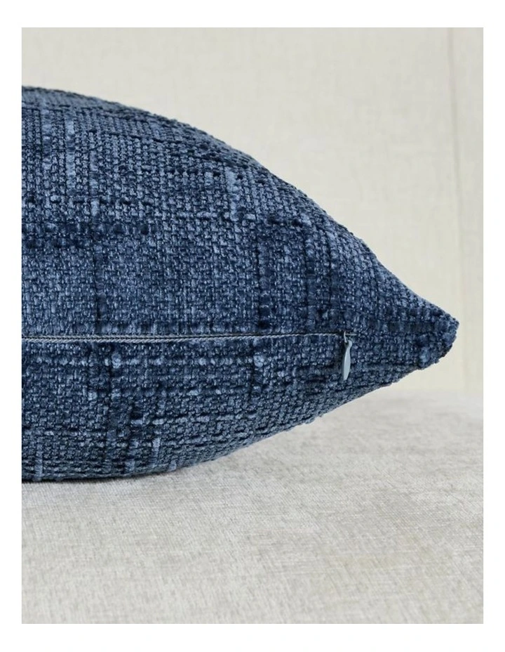 GIOIA CASA Chenille Textured Cushion Covers in Denim 2 Pack image 4