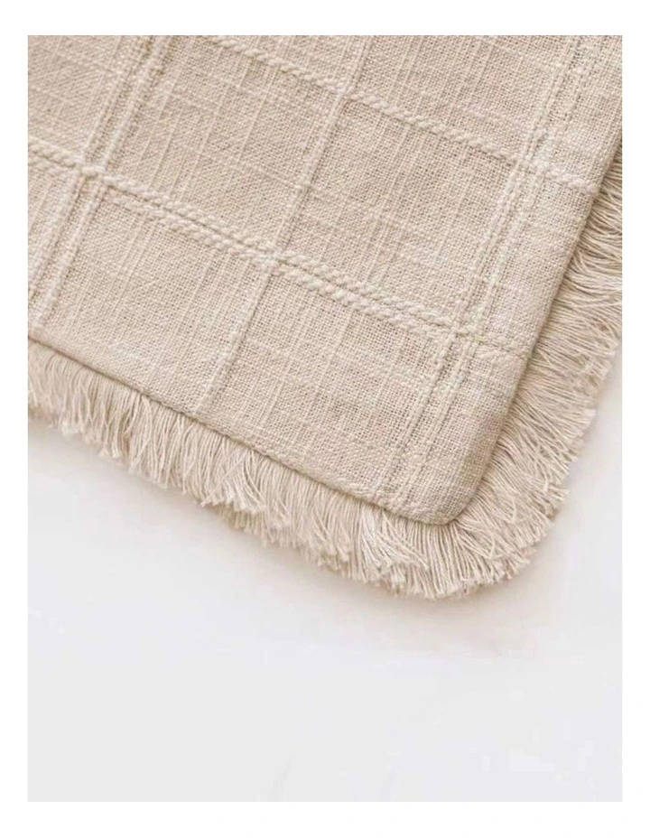 GIOIA CASA Linen Look Cushion Covers in Beige 2 Pack image 3